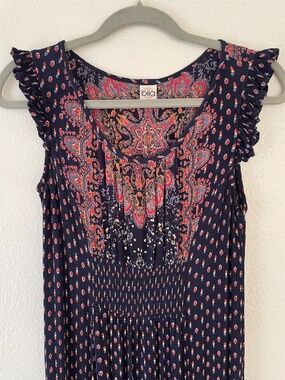 Bila Maxi Dress Boho Elastic Stretch Gauze Medium